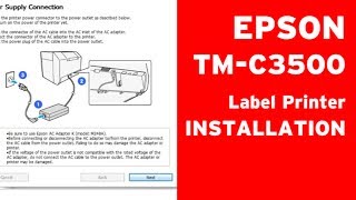 Epson TMC3500 installation process setting in labels and cartridges [upl. by Clyte157]