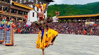 Thimphu Tshechu  Raksha Gocham  Raksha Dance  Thimphu Bhutan [upl. by Cordeelia588]