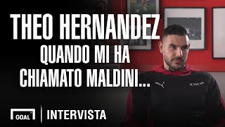 Theo Hernandez e il primo strano incontro con Maldini [upl. by Nybbor]