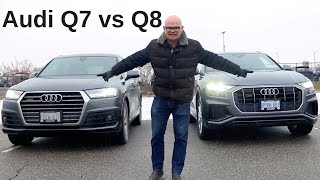 New 2019 Audi Q8 vs Q7  Which one is best for you [upl. by Refinaj390]