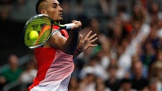 Nick Kyrgios v Pablo Cuevas highlights 2R  Australian Open 2016 [upl. by Jeanie]