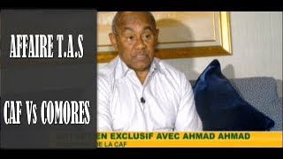 Entretien Avec Ahmad Ahmad sur la possible élimination du Cameroun à la CAN 2019 [upl. by Huckaby]