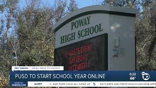 Poway Unified School District to start school year online [upl. by Rivy]