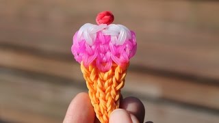 Rainbow Loom Nederlands IJsje met bolletje [upl. by Fredie]