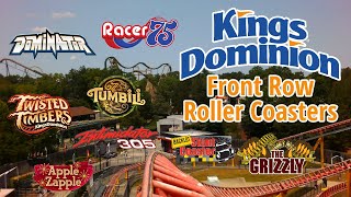 Kings Dominion Front Row Roller Coaster POVs [upl. by Younger]