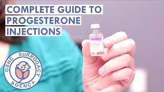 COMPLETE GUIDE TO PROGESTERONE INJECTIONS  GSHC Surrogacy Agency [upl. by Thad472]