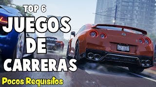 TOP 6  Juegos De CARRERAS Con BUENOS GRAFICOS Para PC  Pocos Requisitos  Medios y Altos [upl. by Bidget347]