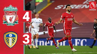 Highlights Liverpool 43 Leeds Utd  Salah hits a hattrick on the opening day [upl. by Sihon]