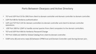 Prerequisites to add Clearpass to Domain [upl. by Neukam724]