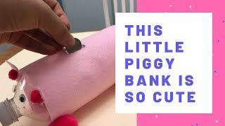 Water Bottle Piggy Bank Video  DIY Crafts by EconoCrafts [upl. by Acima]