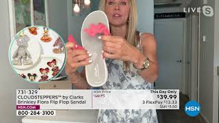 CLOUDSTEPPERS by Clarks Brinkley Flora Flip Flop Sandal [upl. by Arel]