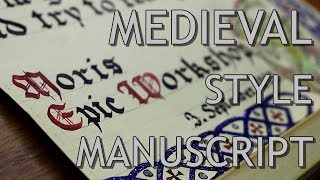 Medieval Style Manuscript  Making of [upl. by Ellehcsor]