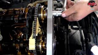 BMW 3Series E90 engine N42  N46 timing chain replacement [upl. by Imhskal]