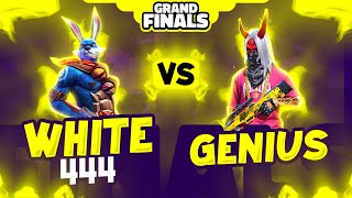 White444 🐰 Vs Genius 🔥  Free Fire 1 vs 1 Championship Grand Final [upl. by Adnol]