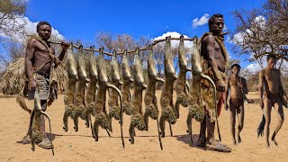 See How Hadzabe Catch and Eat A Lot of Monkeys  hunters documentary [upl. by Packer]