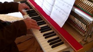 klavins Una Corda Piano  Prelude b minor Bach  Siloti [upl. by Eenwat]