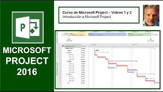 CURSO DE GESTION DE PROYECTOS VIDEO 1 y 2 – Introducción a Microsoft Project [upl. by Tiras562]