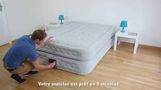 Matelas Gonflable Intex Supreme Bed Fiber Tech 2 places  64464 [upl. by Kania]