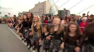 Riverdance World Record 21 July 2013 Dublin The line goes on and on [upl. by Iago]