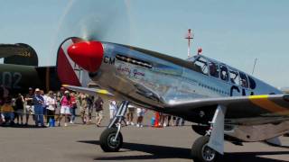 P51C Mustang Startup amp Takeoff Monster Sound [upl. by Elysha629]