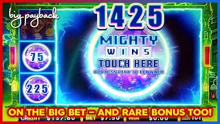 Mighty Wins Frankenstein Slot  RARE BONUS WITHIN THE BONUS [upl. by Elbas961]