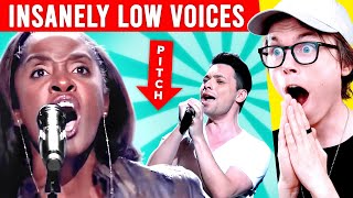 Most UNEXPECTED LOW amp DEEP VOICES in The Voice [upl. by Feirahs738]