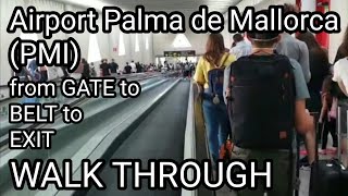 Airport Palma de Mallorca 072020  from Gate to Belt to Exit  walk through PMI [upl. by Einnov]