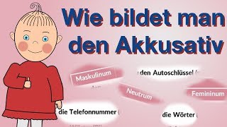 Akkusativ Wie bildet man den Akkusativ  Deutsch lernen  A1  HD [upl. by Tull]