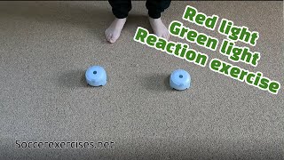 Red light Green light reaction exercise by soccerexercises Shorts [upl. by Arama]