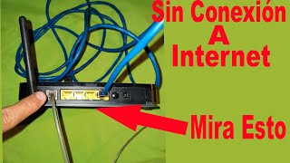 ¿Conectado Sin acceso a Internet Esto Debes Hacer 👉 Sin Conexión a internet  Router Wifi [upl. by Inahpets]