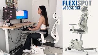 FlexiSpot V6 Desk Bike Review [upl. by Adiesirb]