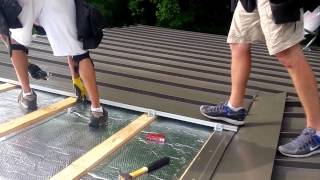 Standing seam roof installation [upl. by Geraint]