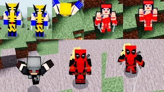 Mejor Addon de DEADPOOL X WOLVERINE para Minecraft PE [upl. by Malinin549]