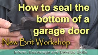 How to install a garage door seal [upl. by Anoblav]