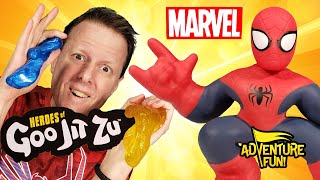 What’s Inside 5 Marvel Heroes of Goo Jit Zu Adventure Fun Toy review [upl. by Gaudette440]