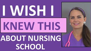 One Thing I Wish I Would Have Known about Nursing School Before I Started [upl. by Anirtac]