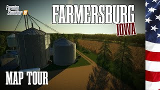 The Best Small US Map  Farmersburg Iowa  Map Tour  Farming Simulator 19 [upl. by Shing]