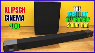 KLIPSCH CINEMA 400 Premium Sound Bar Review 2023 [upl. by Risay]