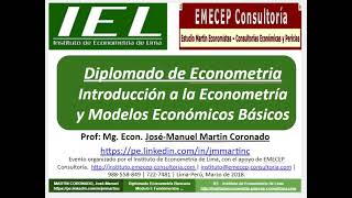 introducción a la econometría  introduction to econometrics [upl. by Ayotahc]