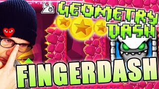 Geometry Dash 21 FINGERDASH ALL Coins  GATEKEEPER  THE CHALLENGE  EXTRAS  MASTER EMBLEM [upl. by Frans]