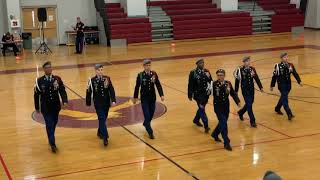 Union HS Army JROTC All LET Squad at Central Regional HS Drill Competition 2019 [upl. by Anahsal]