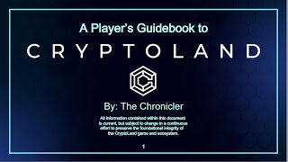 Cryptoland Game Guide Part 1 [upl. by Lucy]