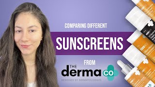 Comparing Different Sunscreens From The Derma Co [upl. by Doniv703]