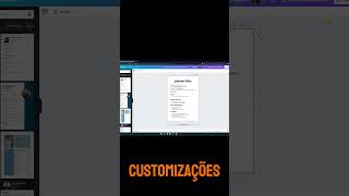 Como fazer um CURRÍCULO no CANVA shorts [upl. by Shuman]