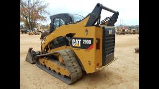 SkidLift Activating Auxiliary Hydraulics on a CAT 299D Skid Steer [upl. by Einiar]