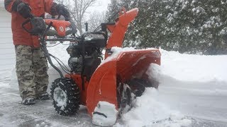 Husqvarna ST224P Snow Blower Review [upl. by Welcher]