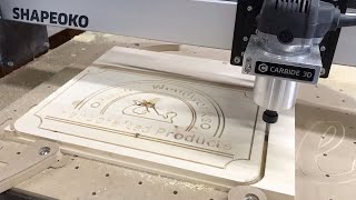 Shapeoko xxl  Making My First Project In Carbide Create [upl. by Esilehc740]