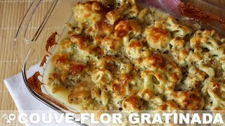 Couveflor gratinada com queijo [upl. by Eenram]