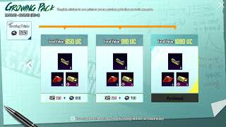 Purchasing New Growing Pack In PUBG Mobile [upl. by Tedi]