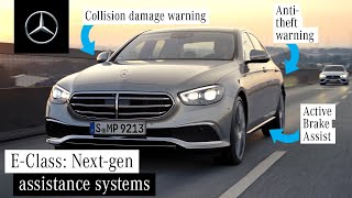 Safety amp Assistance Systems in the New EClass [upl. by Eadrahc]